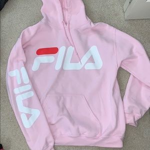 pink fila sweatshirt